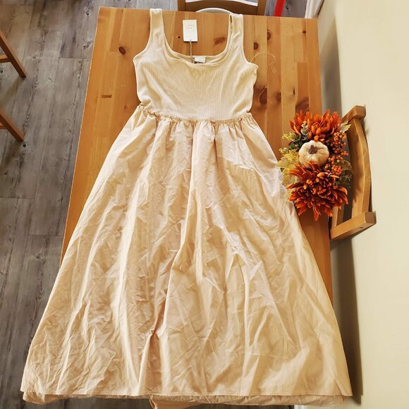 A New Day - Women's Midi Ballet Dress Taupe Size M - Picture 11 of 11